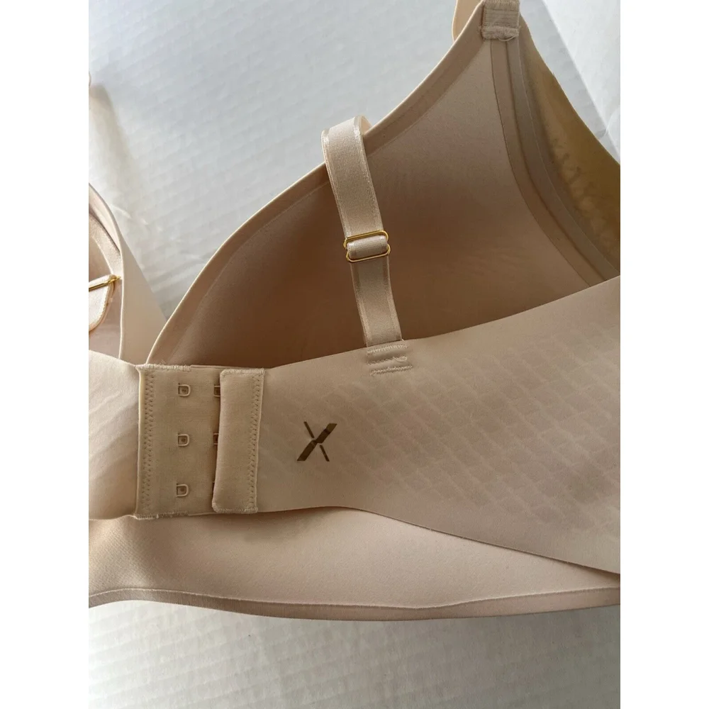 Knix Everyday Wireless Bra Lightly Lined Smoothing Sz 8 Tan Adjustable Band - Picture 4 of 5